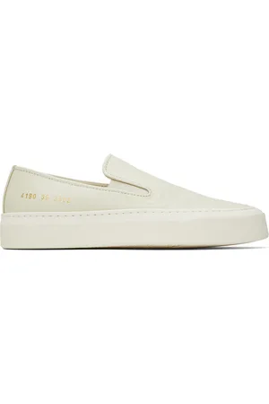 COMMON PROJECTS Off-White Leather Slip-on Sneakers