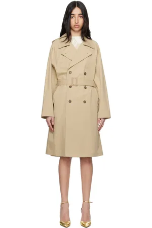 Maison Margiela Beige Cotton Gabardine Trench Coat