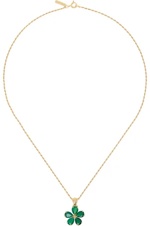 Ernest W. Baker Gold & Flower Necklace