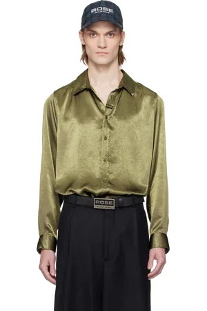 MARTINE ROSE Green Classic Shirt