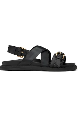 Moschino Calfskin Buckle Sandals