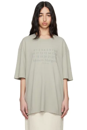 Maison Margiela Gray Numeric Logo T-shirt