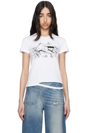 Maison Margiela White Rabbit Print T-shirt