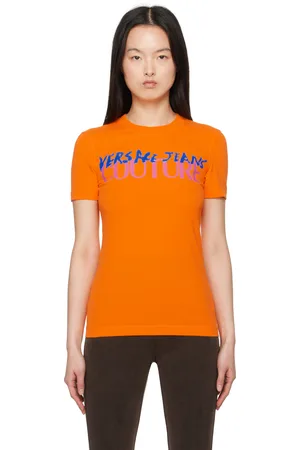 VERSACE Orange Logo T-shirt