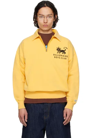 Billionaire Boys Club Yellow Lion Quarter Zip Sweatshirt