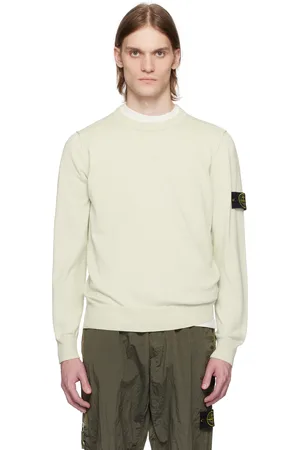Stone Island Beige Soft Organic Cotton Sweater