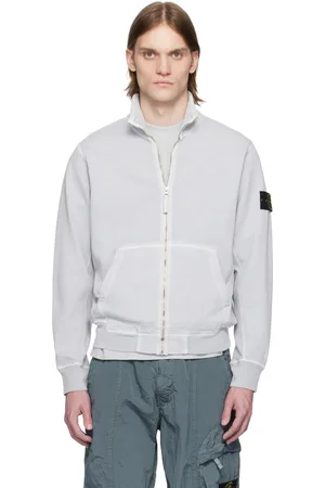 Stone Island Gray Mafilé Fleece Old Effect Sweatshirt
