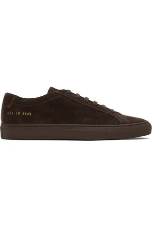 COMMON PROJECTS Brown Original Achilles Suede Sneakers