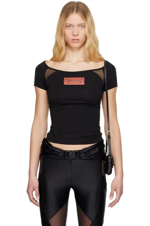 VERSACE Black Logo Patch T-shirt