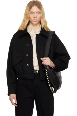 LEMAIRE Black Short Bomber Jacket