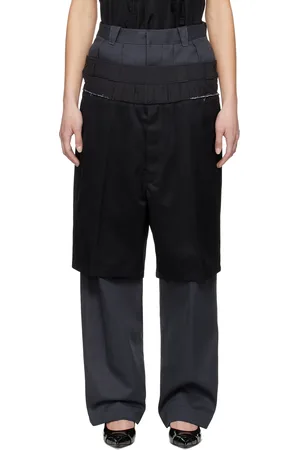 Maison Margiela Gray & Black Layered Trousers