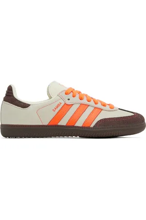 adidas Beige & Orange Samba OG Sneakers