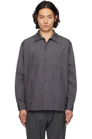 ENGINEERED GARMENTS Gray Guayabera Shirt