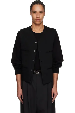 LEMAIRE Black Waistcoat Vest