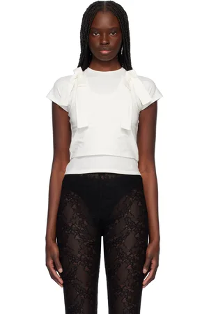 AMBUSH White Layered Ribbon Baby T-shirt