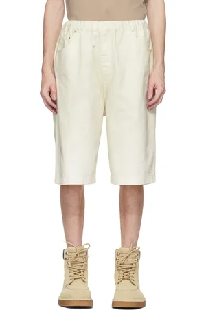 Entire Studios Off-White Spar Denim Shorts