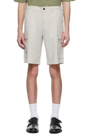 HUGO BOSS Beige Drawstring Cargo Shorts