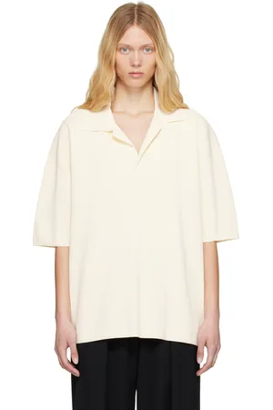 Ami Off-White Short Sleeve Polo