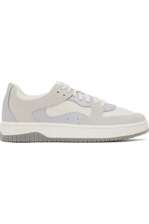HUGO BOSS Beige & Gray Paneled Sneakers