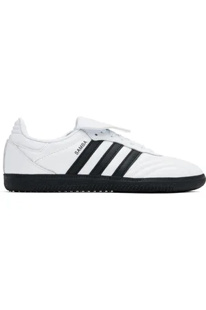 adidas White Samba Long Tongue Sneakers