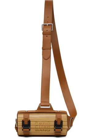 Feng Chen Wang Beige & Brown Crossbody Bag