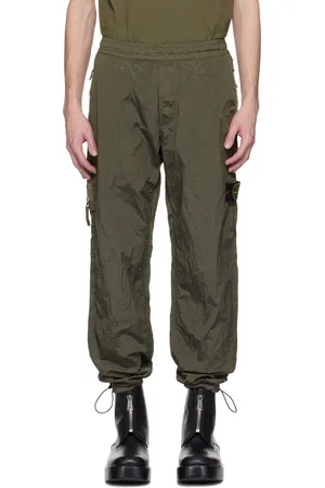 Stone Island Khaki Nylon Metal Econyl Sweatpants