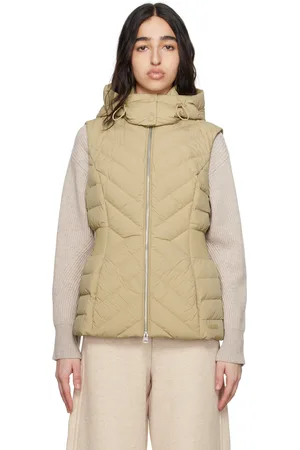 Mackage Beige Hoshi Hooded Light Down Vest