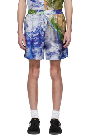 Balmain Multicolor Earth Print Shorts