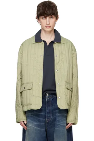 Maison Kitsuné Green Quilted Jacket
