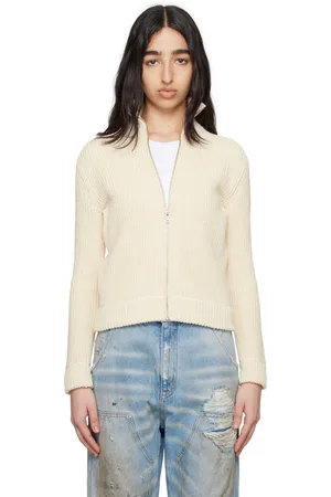 Maison Margiela Off-White Slitted Camionneur Track Jacket
