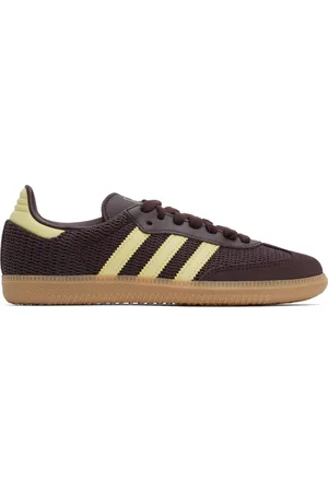 adidas Brown & Yellow Samba OG Sneakers