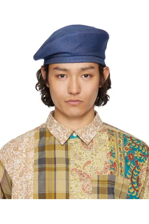 ENGINEERED GARMENTS Blue Denim Beret