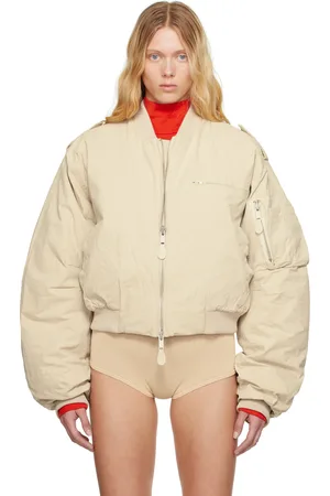 Entire Studios Beige A-4 Bomber Jacket