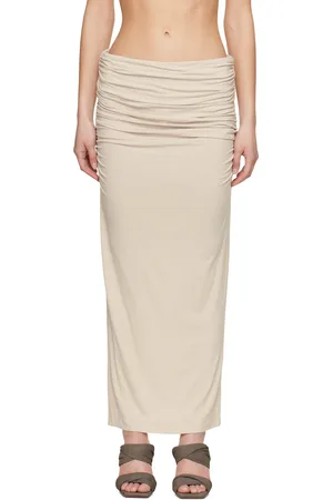 Entire Studios Taupe Surge Maxi Skirt