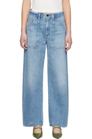 Citizens of Humanity Blue Ayla Cargo Jeans