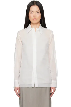GABRIELA COLL GARMENTS White No.197 Taffeta Shirt