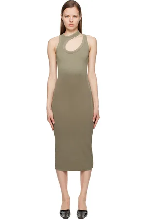 Cotton Citizen Khaki Verona Midi Dress