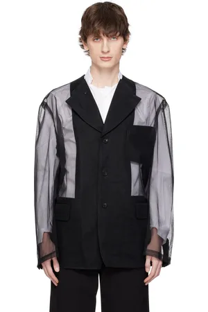 Comme des Garçons Black Sheer Blazer