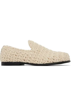 J.W.Anderson Off-White Crochet Loafers