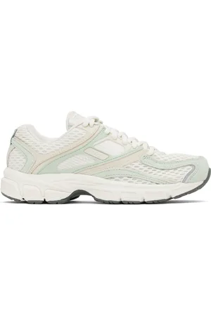Reebok White & Green Premier Trinity Sneakers
