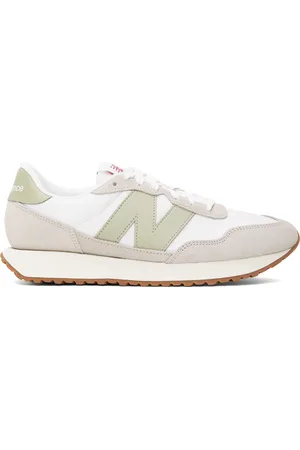 New Balance Gray & White 237 Sneakers