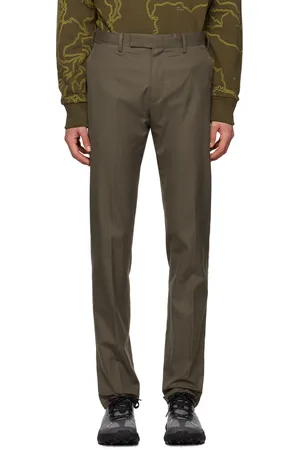 Ermenegildo Zegna Taupe Zip Trousers