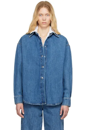 Rohe Blue Oversized Denim Shirt
