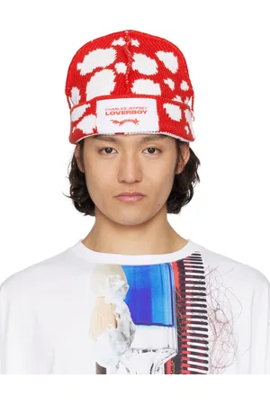 Charles Jeffrey Loverboy Red & White Loverboy Beanie