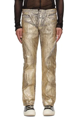 Rick Owens Gold Hollywood Headon Utility Jeans