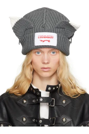 Charles Jeffrey Loverboy Gray Chunky Ears Beanie