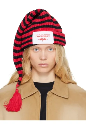 Charles Jeffrey Loverboy Red & Black Sloppy Giuseppe Beanie