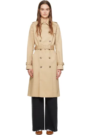 A.P.C. Beige Greta Trench Coat