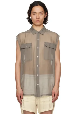 Rick Owens Gray Hollywood Jumbo SL Shirt