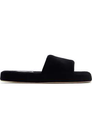 The Row Black Pillow Slippers